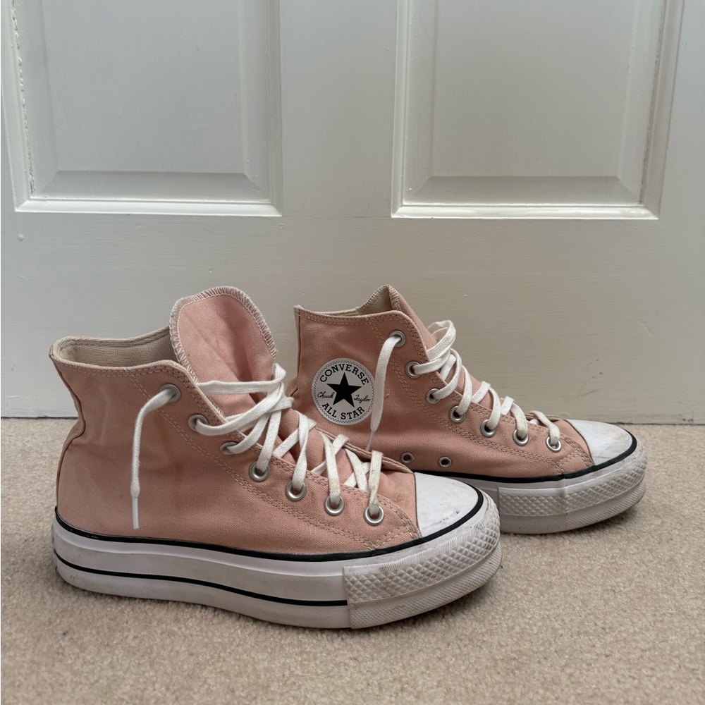 Converse Women's Pink High-Top Platform Sneakers